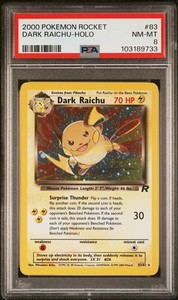Dark Raichu 83/82 Team Rocket Secret Rare Holo
