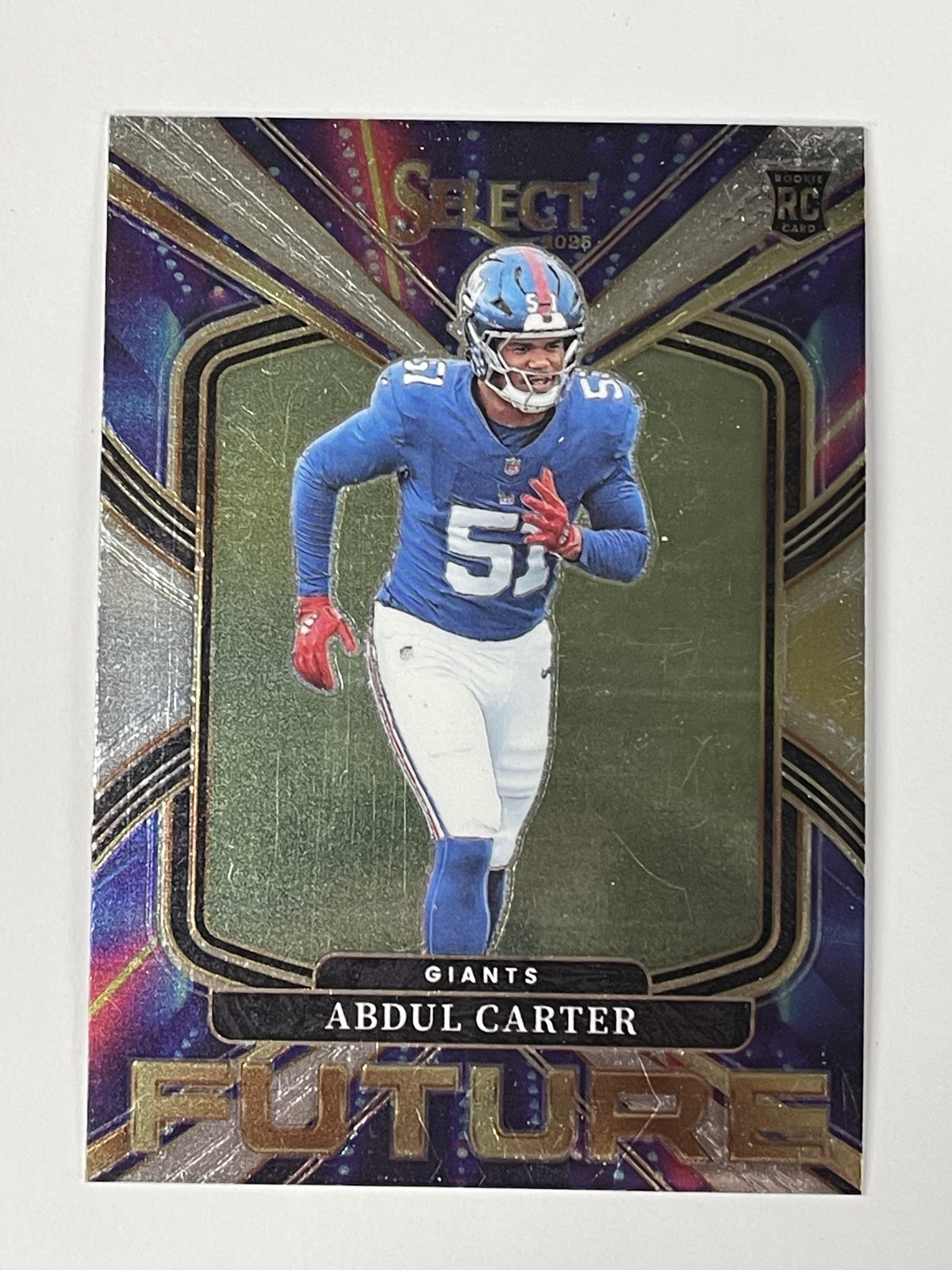 Abdul Carter 2025 Panini Select #18 Select Future New York Giants