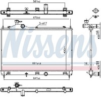 Nissens KüHler WasserküHler MotorküHler FüR Mitsubishi Eclipse Cross 1.5 T-MIVEC