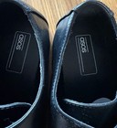ASOS shoes mens Size 7 WF,  Black Double Buckle Monk Strap, Vinyl/Felt Mix — photo 4