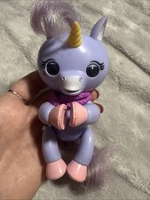 Fingerlings Alika Baby Unicorn Rainbow Mane Purple WooWee Untested