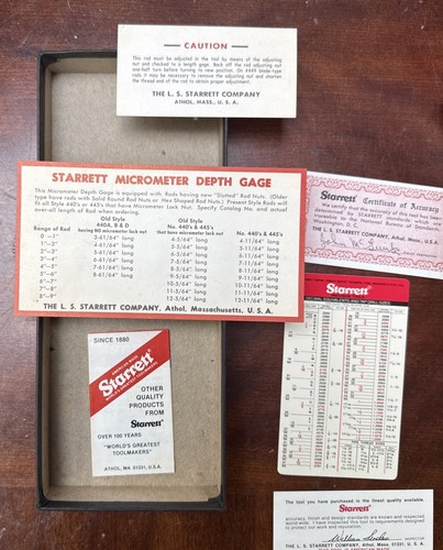 Micrómetro de profundidad Starrett 440Z-3RL, rango de 0-3", graduación de 0,001". - Imagen 7 de 15