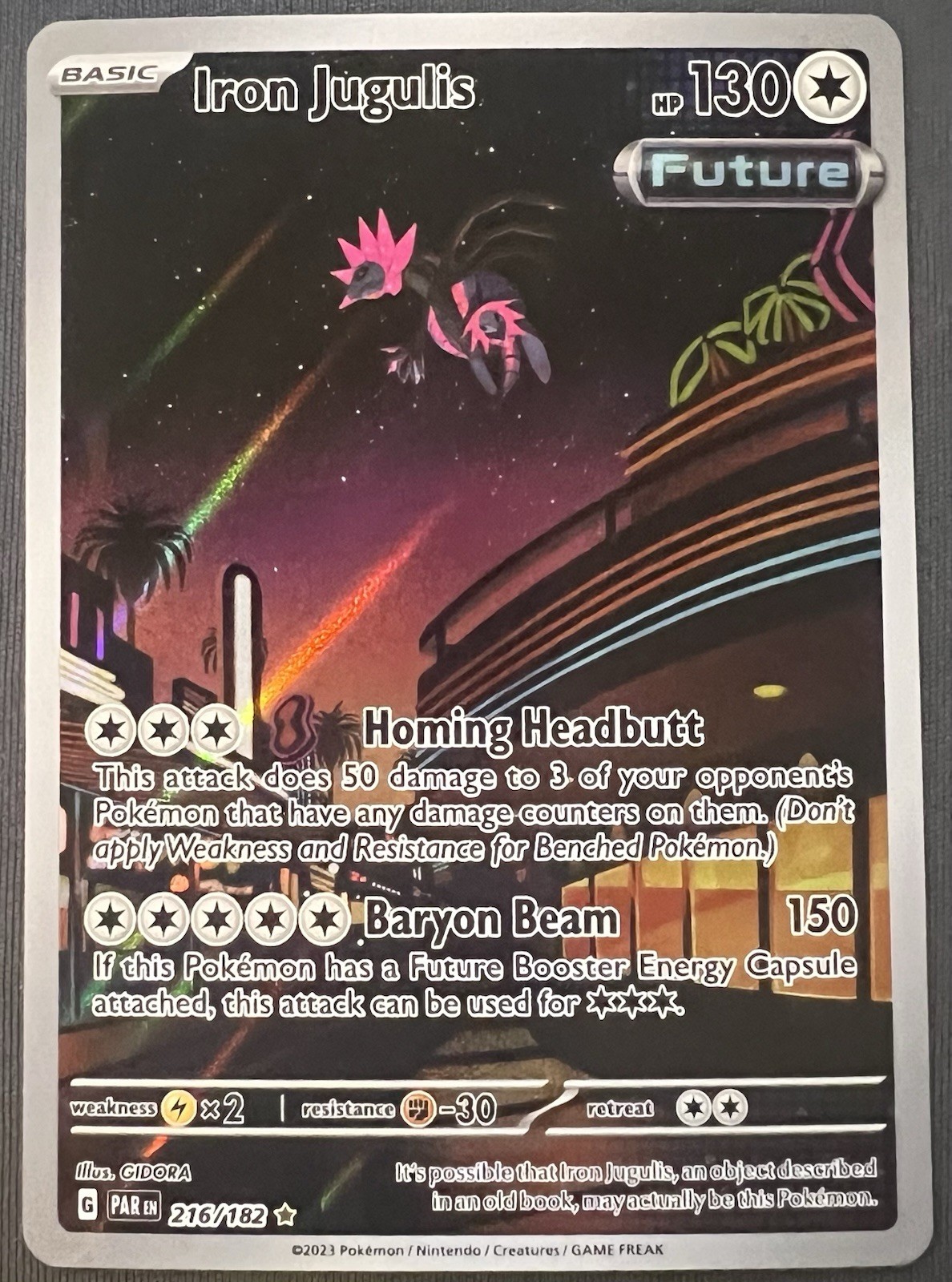 Iron Jugulis Paradox Rift Full Art Illustration Card 216/182
