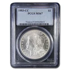 1883 morgan silver dollar uncirculated cc carson  MS67