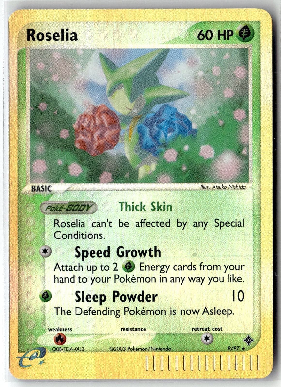 Roselia ⭐️ 9/97 Reverse Holo Rare Dragon 2003 Pokemon NM