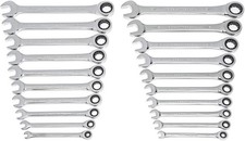 20 Piece Ratcheting Combination Wrench SAE & Metric 35720A-02