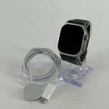 Apple Watch Ultra 2 49mm Natural Titanium w/Green Trail Loop LTE - Excellent