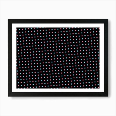 Muster Punkte Punkte nahtlos Kunstdruck gerahmt Wandbild Poster Leinwanddruck Bild