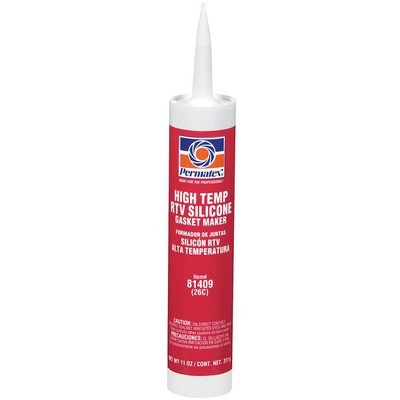 PERMATEX Hi-Temp RTV Silicone Red 11oz Cartridge- 81409