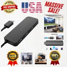 Versatile 4-Port HDMI Switch with 4ft Cable - Play Multiple Devices Seamlessly