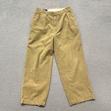 Vintage Polo Ralph Lauren Corduroy Pants Mens 30x30 26 Tan Trousers Hemmed 