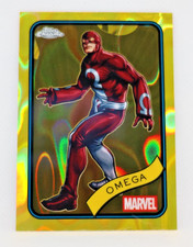 2025 Topps Chrome Marvel - Yellow Lava Refractor #196 - OMEGA
