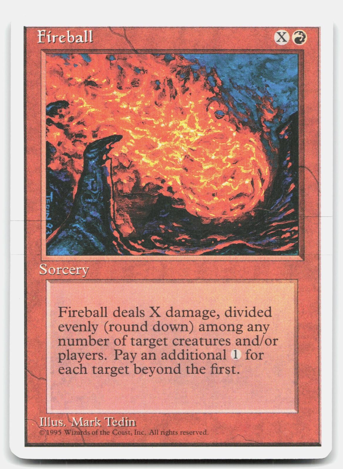 LP Fireball Fourth Edition 210 4ED Magic: The Gathering