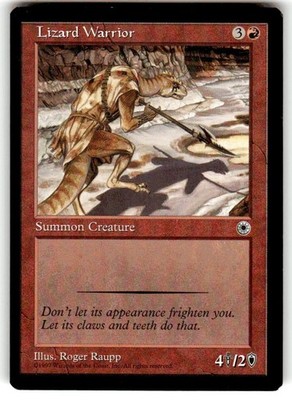 Magic the Gathering MTG Lizard Warrior (139) Portal NM