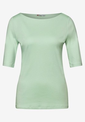 Street One Basic T-Shirt Lanea in der Farbe Milky Green