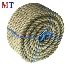 3/4 Inch  100 Feet PP Manila Rope Twisted Wear Resistant Rope 3 Strand