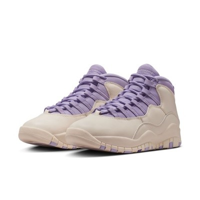 Womens Air Jordan 10 Retro_Chalk/Hydrangeas-Wild Grape IQ0388-101