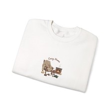 Cozy Home Chair & Fireplace Sweatshirt | cozycore, hygge