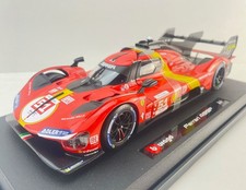 Bburago 18-16301 #51 Ferrari 499P No 51 Winner 24h LeMans 2023 Scale 1:18