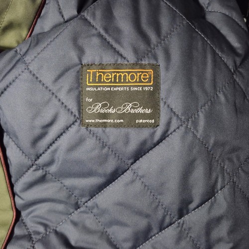 NWT Brooks Brothers Green Corduroy Collar Plaid Lined Chore Coat Barn Jacket New - Picture 12 of 17