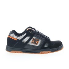 DC Stag 320188-BLO Para Hombres Negro Nubuck Con Cordones Inspiradas en el Patín Tenis Zapatos