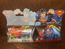 New - DC Comics Superman Character Silly Bandz -Shaped Elastic Bracelets 20 pack