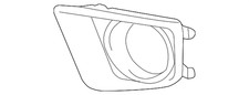 Genuine Toyota Fog Light Trim 81482-04020 Genuine Toyota Fog Light Trim 81482-04020