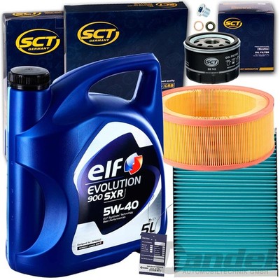 INSPEKTIONSPAKET+ELF 5W40 ÖL passend für RENAULT CLIO 2 KANGOO MEGANE THALIA 1