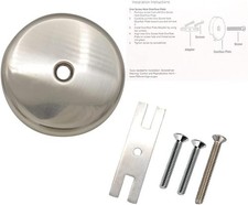 Single Hole Bathtub Drain Overflow Plate - Overflow Drain Cover Tub Drain