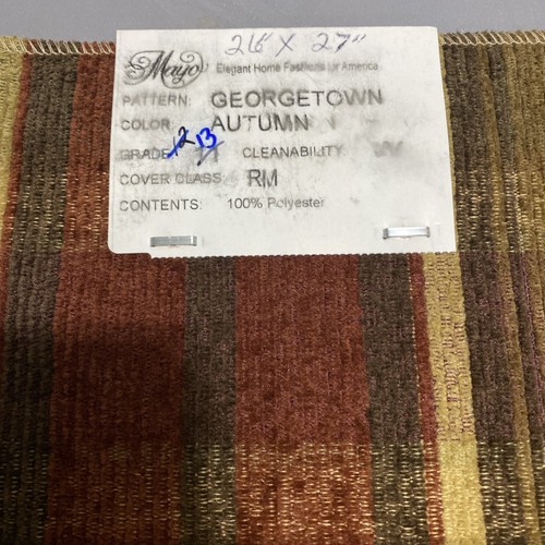 Fabric Upholstery Swatch Pattern Georgetown Color Autumn 27” X 26” - Picture 2 of 2