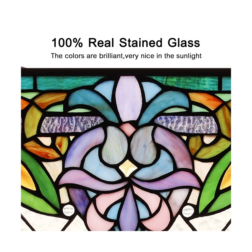 Paneles de ventana de estilo victoriano Capulina - Atrapasoles de vitrales - Handicra... Foto 3 de 4