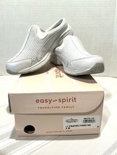 Easy Spirit Traveltime Clogs White Sparkle Size 5M NEW IN THE BOX