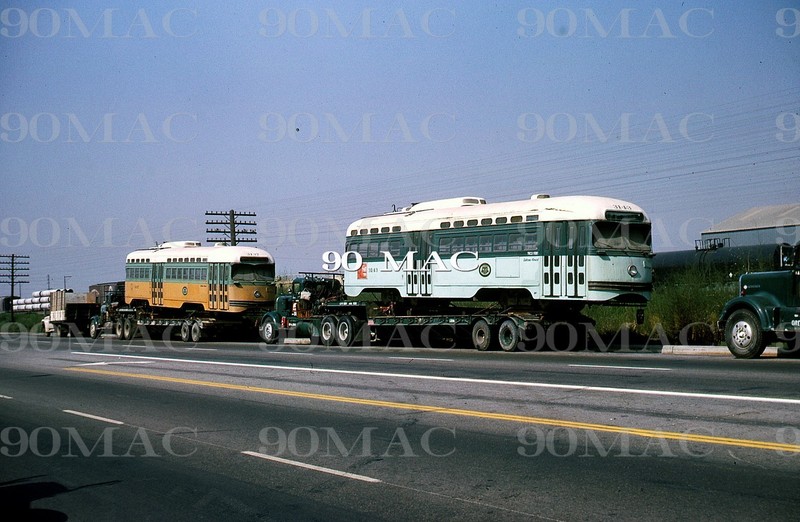 LAMTA. PCC CAR 3143. Los Angeles (CA). Original Slide 1966. TO CAIRO!