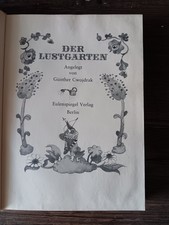 Der Lustgarten &ndash; G&uuml;nther Cwojdrak | DDR 1975 | 1. Auflage | Eulenspiegel Verlag
