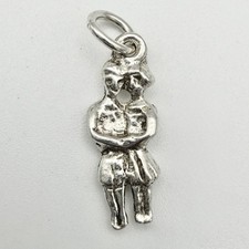 Vintage 925 Sterling Silver Married Couple Charm Pendant