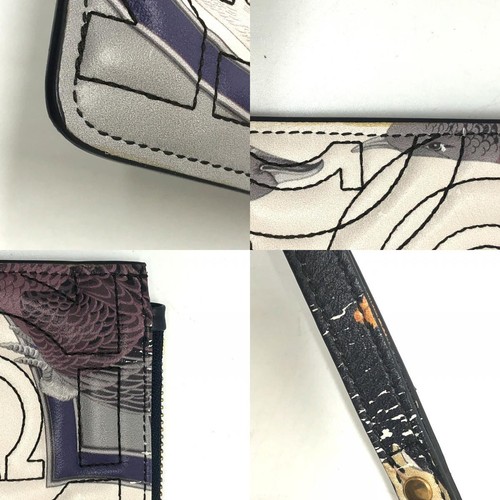 Bolso clutch Salvatore Ferragamo 22D517 Gancini cuero multicolor 10,6 pulgadas de ancho x 7,7 - Imagen 8 de 9