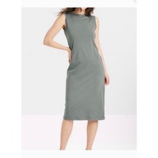 NWT Universal Thread Sleeveless Knit Midi Tank Dress Green Size XXL 2XL Summer