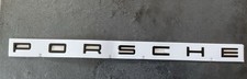 Porsche Heckklappen Logo Enblem Schriftzug Schwarz Matt