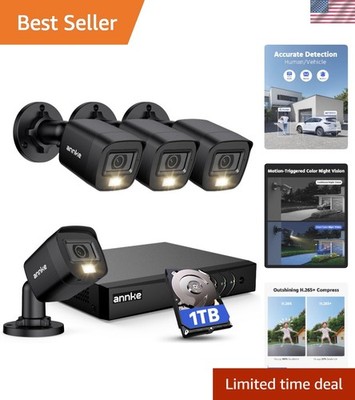 Comprehensive 8-Channel Wired Security System with Smart Dual Light & 1TB HDD