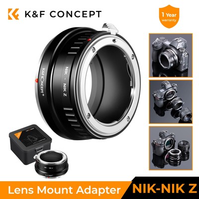K&F CONCEPT Nikon F/AF AI AI-S Mount Lens to Nikon Z6 Z7 Lens Mount Adapter