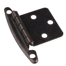 DecoBasics (25 Pairs Pack/50 Pcs) Brushed Bronze, Non Self Closing/Free Swing...