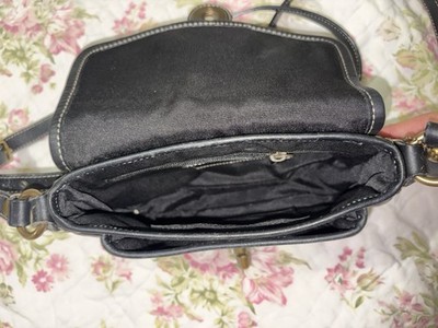 Coach Legacy Signature Shoulder Bag Turn Lock Vintage 2000s Black