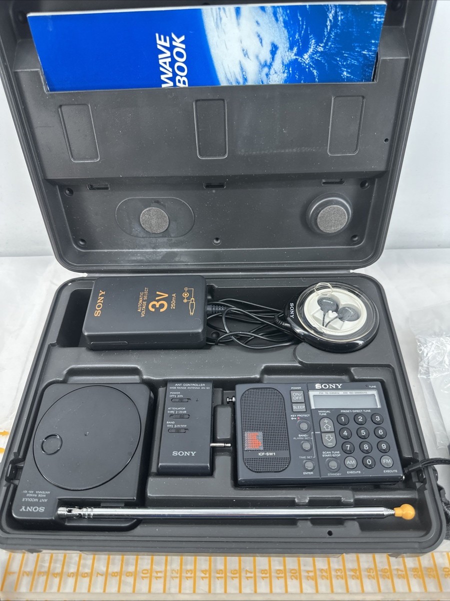 SONY ICF-SW1 World Band Receiver with Complete Accessories (POWERS