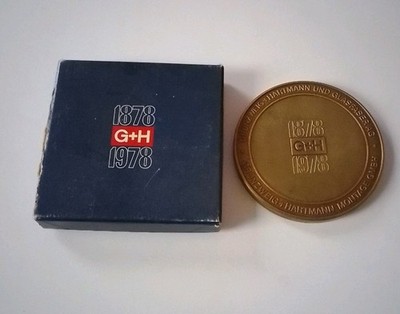 Firmenmedaille Grünzweig Hartmann 1978 / 100 Jähriges Jubiläum 