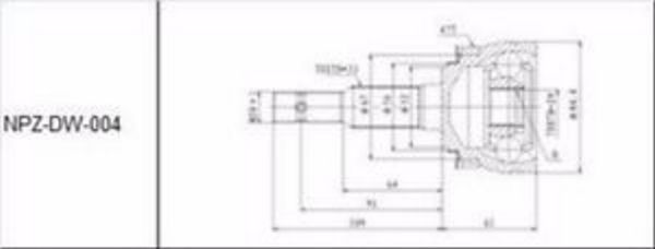 Joint Set Outer Chevrolet Lacetti 1.4, 1.6 2004-