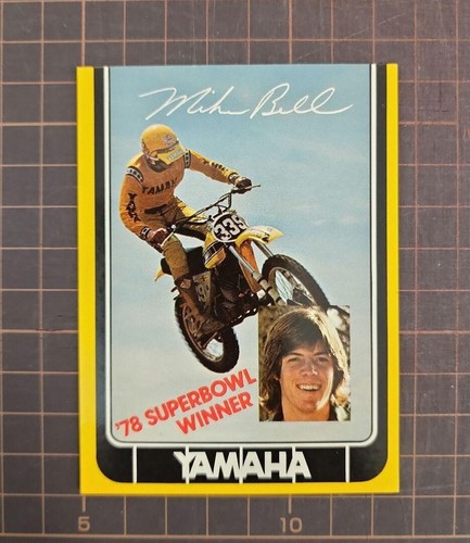 Vintage 1970's Mike Bell Sticker set TEAM YAMAHA Vintage Motocross - Picture 4 of 4
