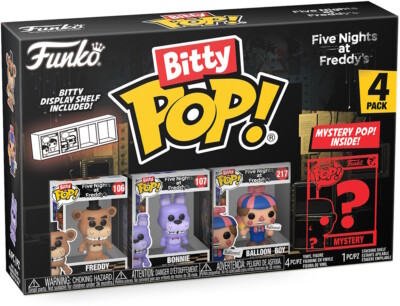 Five Night at Freddy's - Freddy Bonnie Ballon Boy 4er Pack   - Bitty Pop! Funko