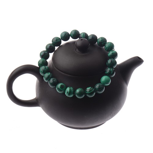 Genuine Malachite 6/8/10mm Good Bands Round Bead Chakra Healing Crystal Bracelet - Picture 8 of 17