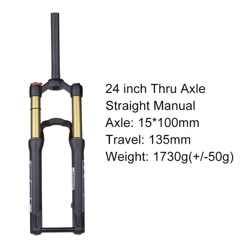 20er 24er MTB Suspension Air Fork Shock Absorbing Fork Manual Remote Lockout - Picture 29 of 30