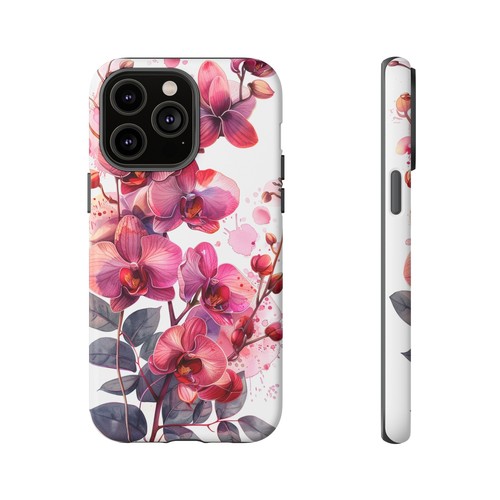 Pink Orchid Blossom Flower Phone Case for iPhone, Samsung Galaxy, Pixel - 第 26/139 張圖片
